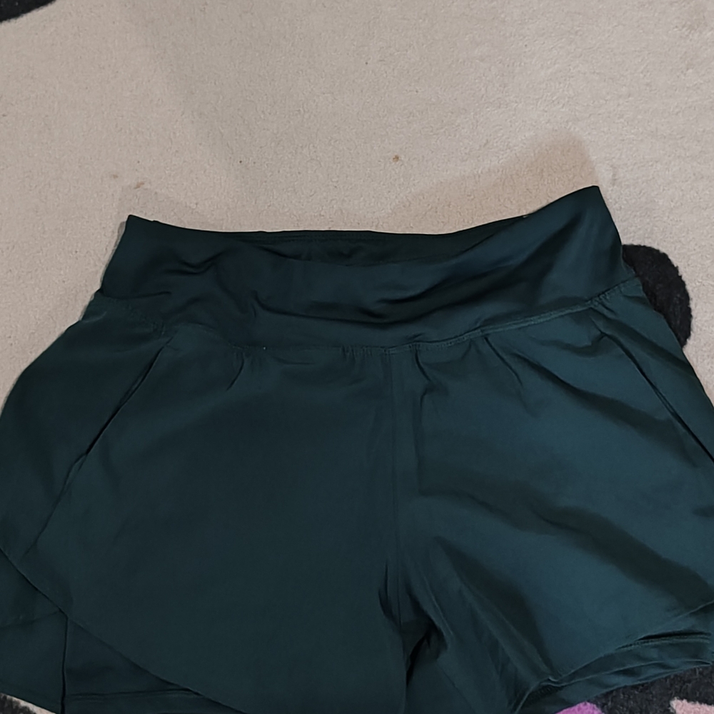 Avia Dark Green Women's Athletic Shorts